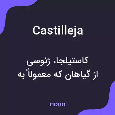 معنی castilleja به فارسی معنی castilleja به فارسی