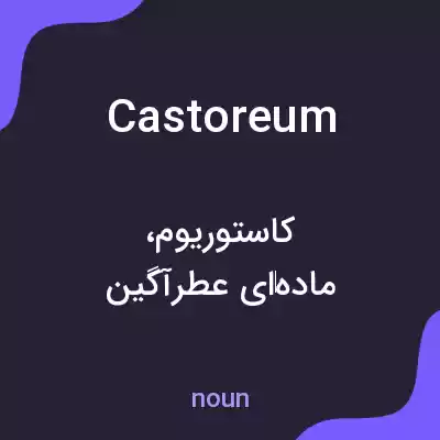 معنی castoreum به فارسی معنی castoreum به فارسی