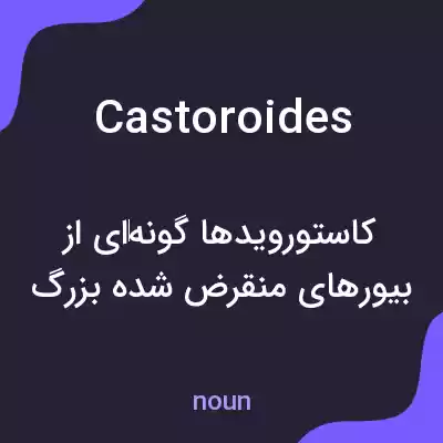 معنی castoroides به فارسی معنی castoroides به فارسی