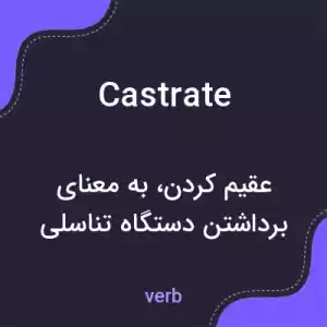 معنی castrate به فارسی معنی castrate به فارسی