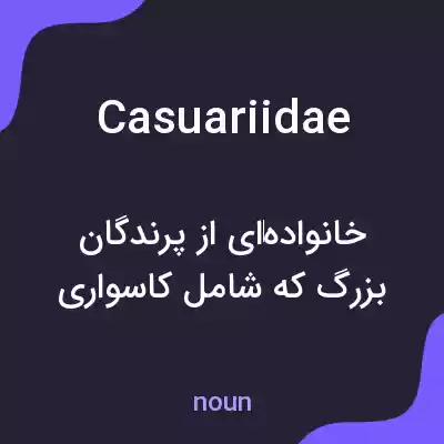 معنی casuariidae به فارسی معنی casuariidae به فارسی