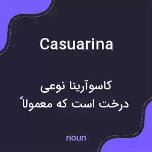 معنی casuarina به فارسی معنی casuarina به فارسی