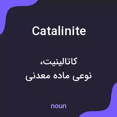 معنی catalinite به فارسی معنی catalinite به فارسی