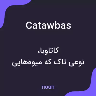 معنی catawbas به فارسی معنی catawbas به فارسی