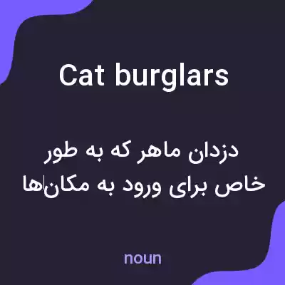 معنی cat burglars به فارسی معنی cat burglars به فارسی