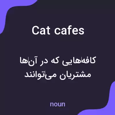 معنی cat cafes به فارسی معنی cat cafes به فارسی