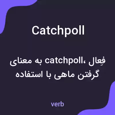 معنی catchpoll به فارسی معنی catchpoll به فارسی