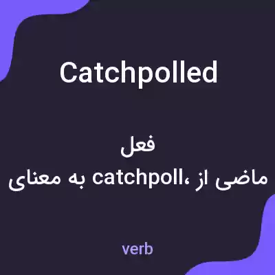 معنی catchpolled به فارسی معنی catchpolled به فارسی