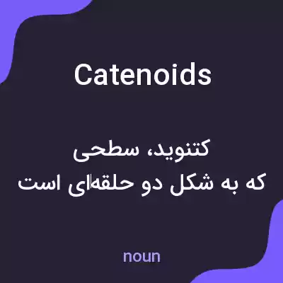 معنی catenoids به فارسی معنی catenoids به فارسی