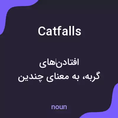 معنی catfalls به فارسی معنی catfalls به فارسی