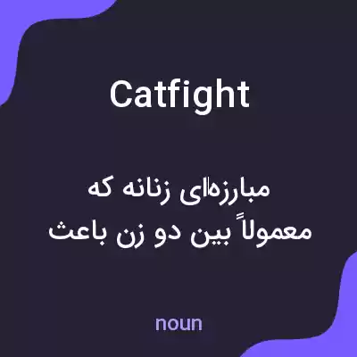معنی catfight به فارسی معنی catfight به فارسی