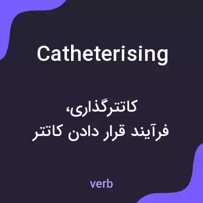 معنی catheterising به فارسی معنی catheterising به فارسی