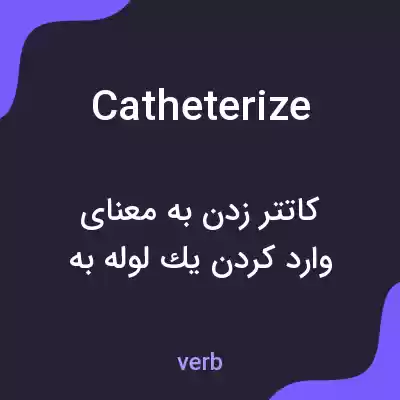 معنی catheterize به فارسی معنی catheterize به فارسی