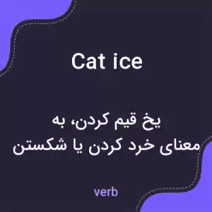 معنی cat ice به فارسی معنی cat ice به فارسی