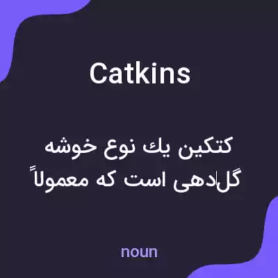 معنی catkins به فارسی معنی catkins به فارسی