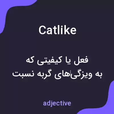 معنی catlike به فارسی معنی catlike به فارسی