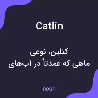 معنی catlin به فارسی معنی catlin به فارسی