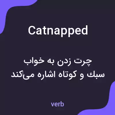 معنی catnapped به فارسی معنی catnapped به فارسی