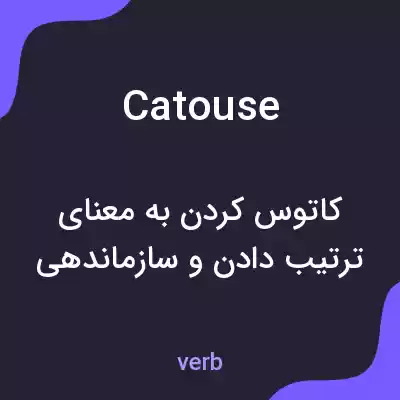 معنی catouse به فارسی معنی catouse به فارسی