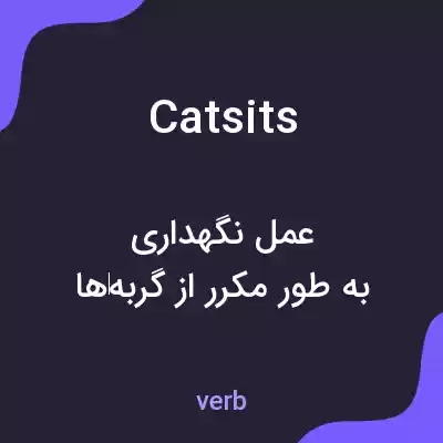 معنی catsits به فارسی معنی catsits به فارسی