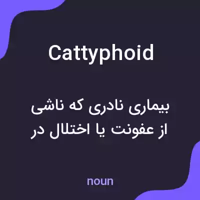 معنی cattyphoid به فارسی معنی cattyphoid به فارسی