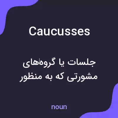 معنی caucusses به فارسی معنی caucusses به فارسی