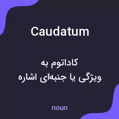 معنی caudatum به فارسی معنی caudatum به فارسی