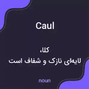 معنی caul به فارسی