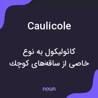 معنی caulicole به فارسی معنی caulicole به فارسی