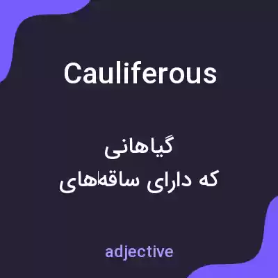 معنی cauliferous به فارسی معنی cauliferous به فارسی