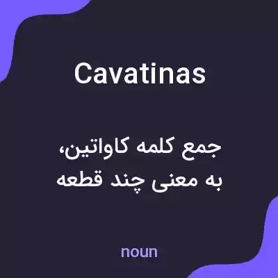 معنی cavatinas به فارسی معنی cavatinas به فارسی