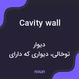 معنی cavity wall به فارسی معنی cavity wall به فارسی