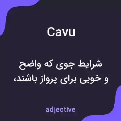 معنی cavu به فارسی معنی cavu به فارسی
