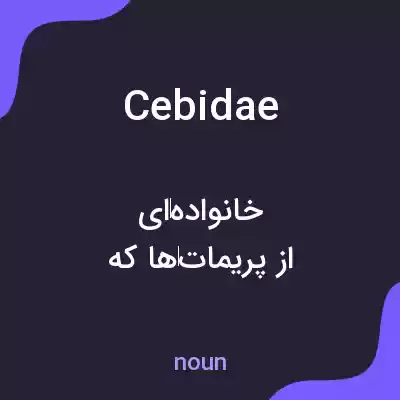 معنی cebidae به فارسی معنی cebidae به فارسی