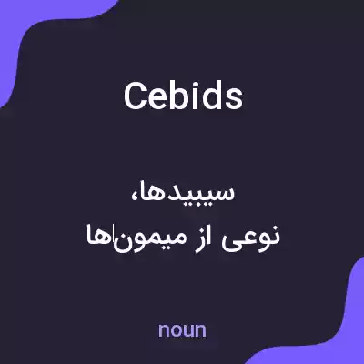 معنی cebids به فارسی معنی cebids به فارسی