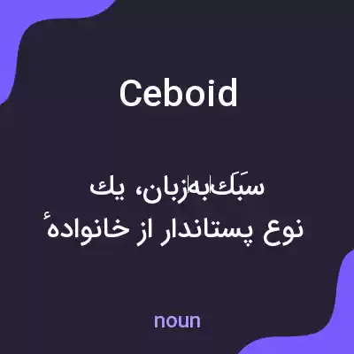 معنی ceboid به فارسی معنی ceboid به فارسی
