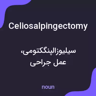 معنی celiosalpingectomy به فارسی معنی celiosalpingectomy به فارسی