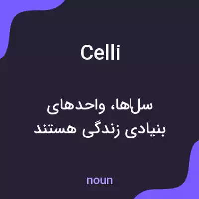 معنی celli به فارسی