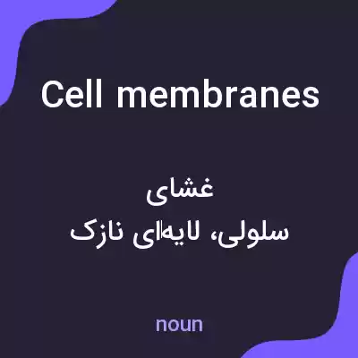 معنی cell membranes به فارسی معنی cell membranes به فارسی
