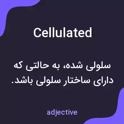 معنی cellulated به فارسی معنی cellulated به فارسی