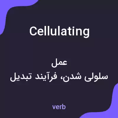 معنی cellulating به فارسی معنی cellulating به فارسی