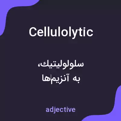 معنی cellulolytic به فارسی معنی cellulolytic به فارسی