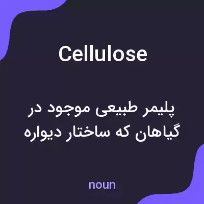 معنی cellulose به فارسی معنی cellulose به فارسی