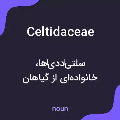 معنی celtidaceae به فارسی معنی celtidaceae به فارسی