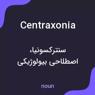معنی centraxonia به فارسی