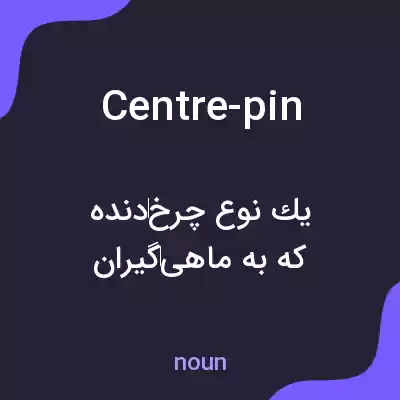 معنی centre-pin به فارسی