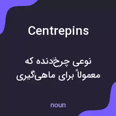 معنی centrepins به فارسی معنی centrepins به فارسی