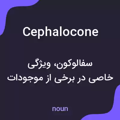 معنی cephalocone به فارسی معنی cephalocone به فارسی