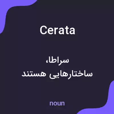 معنی cerata به فارسی معنی cerata به فارسی