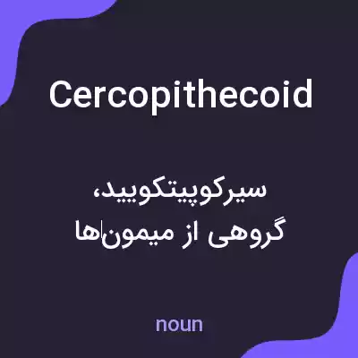 معنی cercopithecoid به فارسی معنی cercopithecoid به فارسی